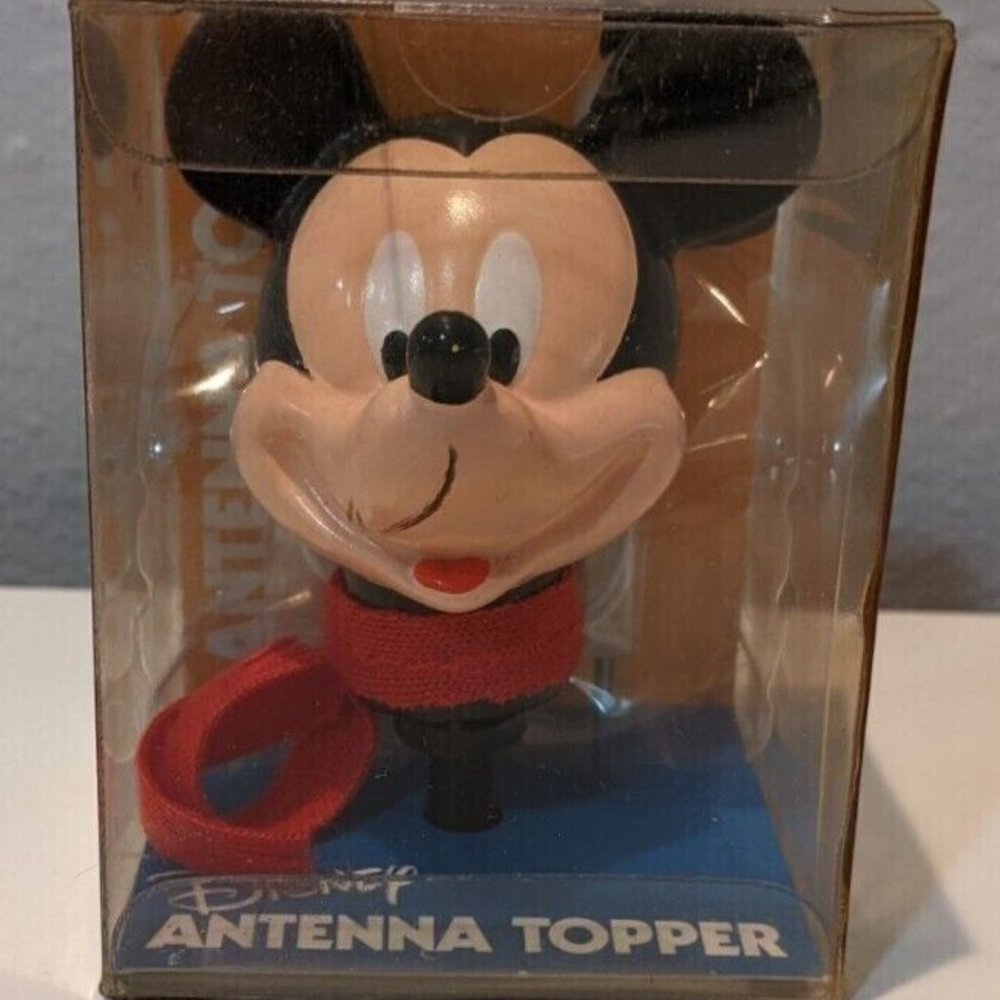 Disney Mickey Mouse With Scarf Car Antenna Topper New In Box